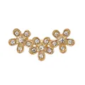 Elegante broche de triple flor dorada con brillantes pedrería de cristal para mujer - Estilo Triple Flor Dorada (A20-91)