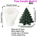 Große Weihnachtsbaum-Silikonform für DIY-Kerzen mit Größen- und Gewichtsangaben - Großer Spiralförmiger Weihnachtsbaum (JZB-0039)