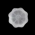 Frosted glass lotus flower tea cup for traditional Chinese kung fu tea ceremony - Base Only (Without Top Part) / Saucer Only / Frosted