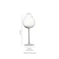 Elegant crystal whiskey nosing glass goblet, 250ml capacity, 19.5cm height. - 250ml Size / Style B (Nosing Glass)
