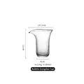 Handmade crystal glass bubble fairness cup 190ml for elegant Chinese tea service - Type C Starry Bubble Fairness Cup