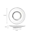 Elegant transparent glass tea saucer with 10.5cm diameter and faceted texture design - Coaster 3 (Diamond Emboss)