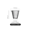 Transparente gehammerte Glasteekanne, 200 ml Fassungsvermögen für japanische Teezeremonie - 200ml / Eistau Fair Cup (Transparent)
