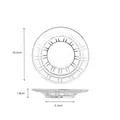 Elegant transparent glass tea saucer with lattice pattern and dimensions 10.5cm - Coaster 6 (Grid Pattern)