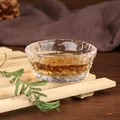 Handcrafted Japanese style hammered glass tea cup for traditional Kung Fu tea session - Style 6 (KB001)