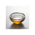 Premium Japanese style hammered glass teacup 50ml for Kung Fu tea ceremony usage - Small Wave Pattern / Diameter 6.7cm Height 3.1cm 50ml