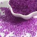 Vibrant 2-4mm purple glass seed beads for DIY jewelry making and handcrafted accessories - 2mm 15g/Pack / Purple