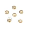 6mm 14K goldfarbene Blütenteiler für DIY-Schmuckherstellung und Bastelzubehör - 10 Stück/Packung (6mm) / Gold (#02 14K Vergoldet)