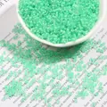 Premium translucent green 2-4mm glass seed beads for DIY jewelry and handmade craft making - 2mm 15g/Pack / Light Green