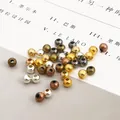 Assorted metallic iron round spacer beads for DIY jewelry making - Random Mixed Colors