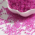 High-quality magenta 2-4mm dyed core glass seed beads for DIY jewelry and crafts - Rose Red