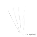 11,5 cm silberne offene Aufreihnadel für DIY handgemachten Schmuck und Bastelarbeiten - 1 Stück / 11.5cm