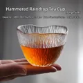 Große japanische Teetasse aus gehärtetem Glas mit Regentropfen-Struktur, 160 ml - Regenfall-Becher (Groß) / Large (160ml)