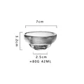 Small hammered glass tea cup with 42ml capacity and 7cm diameter - Style 55 (Tea Cup) / 42ml