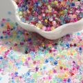 2-4mm mixed color core-dyed glass seed beads for DIY jewelry making - Random Mixed Colors