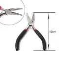 Professional 12cm needle-nose jewelry pliers for DIY earring and accessory crafting - Bent Nose Pliers (#14)