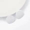 Paar witte ronde niet-geweven stoffen pads voor DIY handgemaakte haarestriks en haarspelden - Rond / 25mm (10 Stuks/Verpakking) / Wit