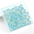 8mm light blue iridescent bubble jelly beads for DIY jewelry making - 8mm (Approx. 50 Pieces/Pack) / Light Blue Jelly Bubble
