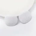 Zwei weiße runde Vliesstoff-Pads für DIY-Haarspangen und handgefertigten Haarschmuck - Rund / 40mm (10 Stück/Packung) / Weiß