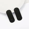 Schwarze längliche Vliesstoffteile für DIY-Haarspangen und handgefertigtes Zubehör - Oval / 20x55mm (10 Stück/Packung) / Schwarz