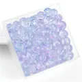 8mm cool purple and blue gradient jelly bubble round beads for DIY handmade jewelry - 8mm (Approx. 50 Pieces/Pack) / Purple Blue Gradient Jelly Bubble