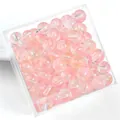 8mm pink translucent jelly bubble beads for DIY jewelry making in clear storage box - 8mm (Approx. 50 Pieces/Pack) / Light Pink Jelly Bubble