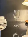 Elegant ribbed crystal glass Bordeaux wine glass in a premium lifestyle setting - Single Pack / Clear