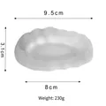 Frosted glass tea saucer with dimensions 9.5cm diameter and 230g weight display - Snow Style Coaster / Frosted