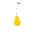 Yellow gourd-shaped needle threader tool for DIY jewelry making sewing and cross-stitch - Gourd-Shaped Needle Threader / 1 Piece