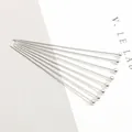 Spilli a testa sferica in rame argentato per la creazione di gioielli fai-da-te fatti a mano - Chiodini ad Occhiello (P28#) / 20mm 50 pezzi per confezione / Argento