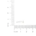 White K gold plated flat head earring stud pins for handmade DIY jewelry making - Flat Stud Style (FRB028) / 3*11MM (500 Pieces/Pack) / White Gold