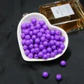 Perles rondes en acrylique violet brillant pour la création de bijoux DIY et artisanat - Diamètre 6mm (200 Pcs/Paquet) / Violet foncé