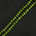 Vibrante green cat's eye loose beads for DIY jewelry making and handmade craft projects - 4mm (10 Pcs) / Olive Green