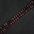 Deep purple cat eye stone round beads with unique T-pattern engraving for DIY jewelry - 4mm (10 Pcs) / Purple