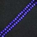 Deep purple cat's eye round beads for DIY jewelry making and handmade craft projects. - 4mm (10 Pcs) / Dark Blue