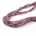 Set of 45 purple millefiori glass flower loose beads for DIY jewelry making and crafts - 45 Pieces/Pack / Purple