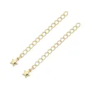 14K gold filled extension chain with delicate star charm for jewelry making - Star Style (FGT244) / 60mm (1pc/Pack) / 14K Gold