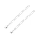 Durable silver-plated extender chain with a mini star charm for DIY jewelry making - Star Style (FGT244) / 60mm (1pc/Pack) / Silver