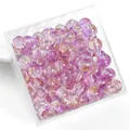 Vibrant 8mm purple and orange jelly bubble round loose beads for DIY jewelry making projects - 8mm (Approx. 50 Pieces/Pack) / Purple Orange Double Color Jelly Bubble