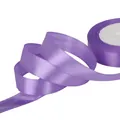 High-quality purple satin ribbon roll for DIY flower making and gift wrapping crafts - 38mm Approx. 22m/Roll / Light Purple