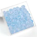 8mm light blue jelly bubble translucent round beads for DIY handmade jewelry crafts - 8mm (Approx. 50 Pieces/Pack) / Pale Blue Jelly Bubble Texture