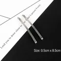 Twee zilveren metalen eendenbek haarspelden voor DIY haaraccessoires, 8,5 cm lengte - Schuifspeld / 1 Stuk/Verpakking (0.5x8.5cm) / Zilver