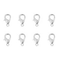 Set mit 8 Edelstahl Karabinerverschlüssen in Silber für DIY Schmuckherstellung - Karabinerverschluss / 9×15 mm (5er-Pack) / Stahlfarben
