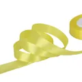 Premium bright yellow satin ribbon roll for DIY handmade flowers and crafts - 38mm Approx. 22m/Roll / Yellow