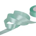 Mint green satin ribbon roll for DIY handmade rose crafts and gift wrapping decorations - 38mm Approx. 22m/Roll / Light Blue