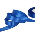 Royal blue silk satin ribbon for DIY handmade rose flower making and gift wrapping crafts. - Sapphire Blue