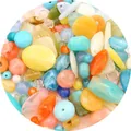 Mixed retro Baroque acrylic beads in various shapes and colors for DIY jewelry making - 30g Pack / Jelly Colors