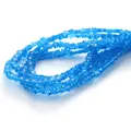 Blue millefiori glass flower beads for DIY necklace and bracelet jewelry making projects - Sky Blue