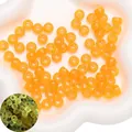 Luminous yellow acrylic large hole beads for DIY jewelry making, bracelets and crafts - Glow in the Dark Orange
