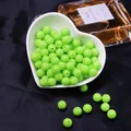 Perles rondes en acrylique vert citron pour la fabrication de bijoux DIY - Vert